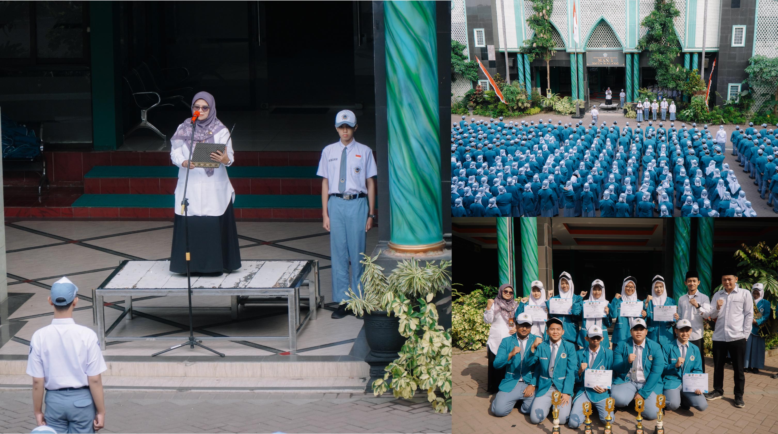 Waka Kurikulum Beri Motivasi Jelang TKA dan Gelar Apresiasi Prestasi Warnai Upacara MAN 1 Kota Malang